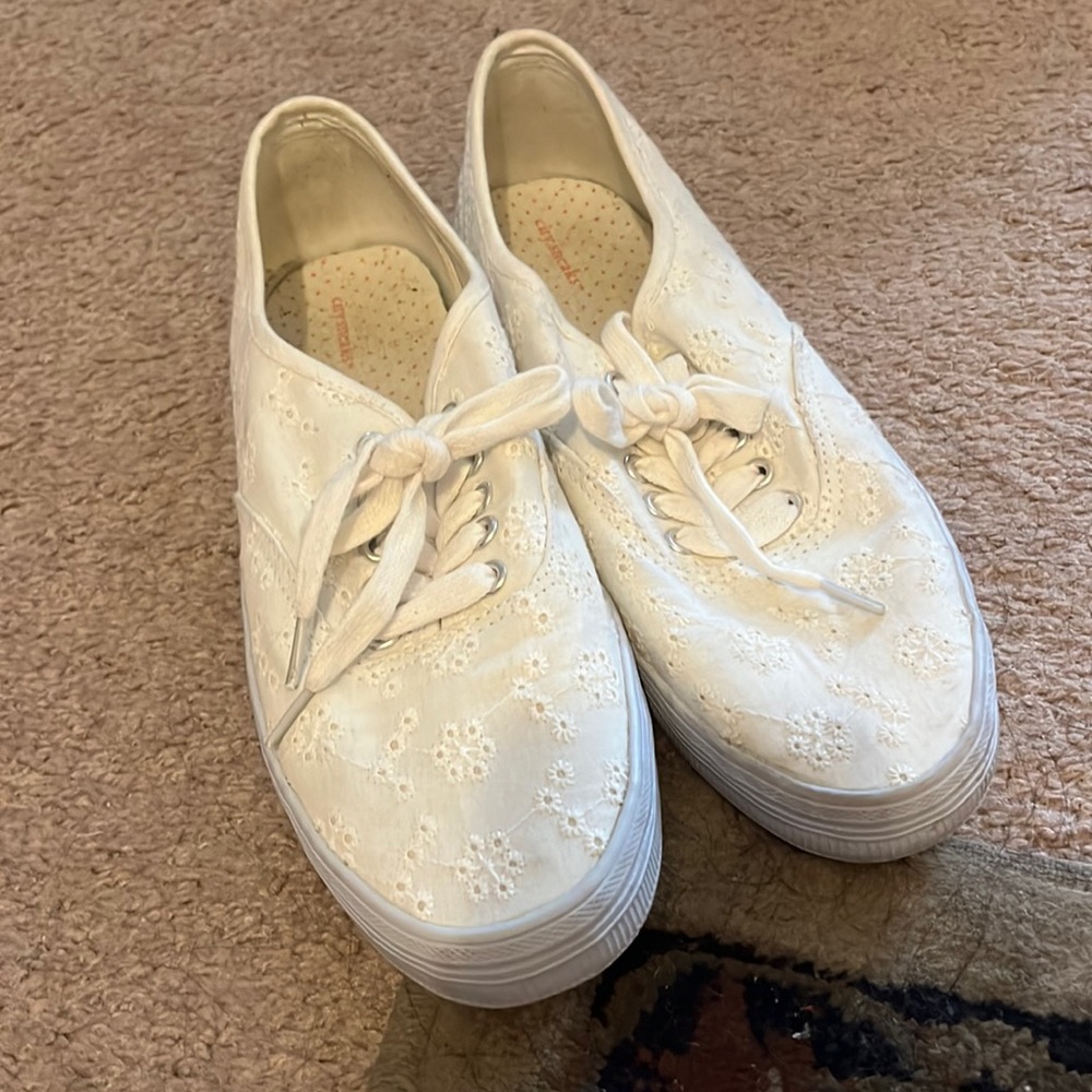 White sneakers